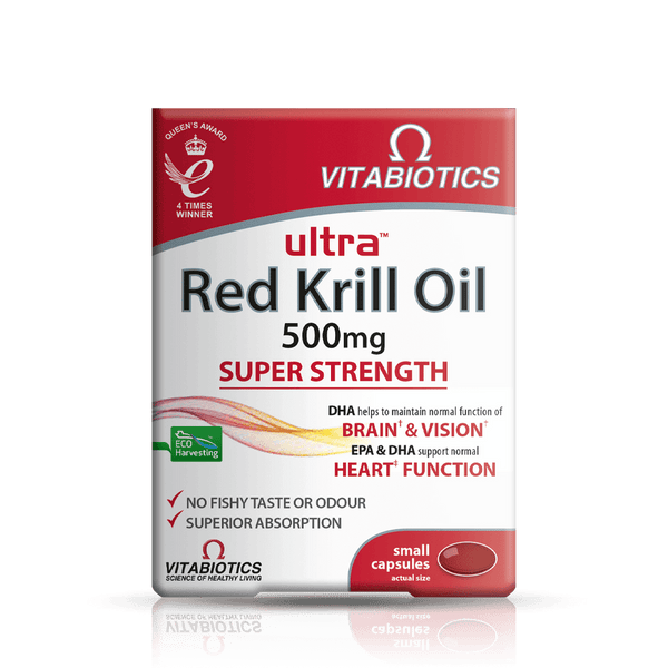 MySupplementShop Joint Care Vitabiotics Ultra Krill Oil Advanced Omega 3 30 Capsules 500mg by Vitabiotics