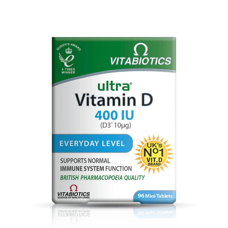 Vitabiotics Ultra Vitamin D 400 IU Everyday Level 96 Tablets