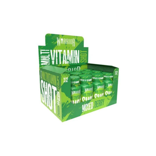 Warrior Multi Vitamin Shot 12 x 60ml - Berry - Sports Nutrition at MySupplementShop by Warrior