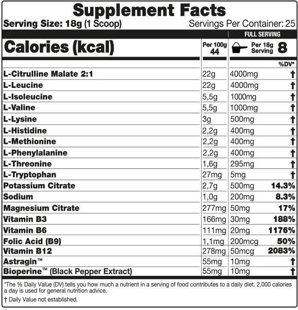 10X Athletic EAA 450g - EAA Supplement at MySupplementShop by 10X Athletic