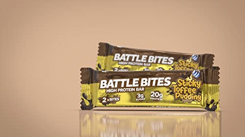 Battle Snacks Battle Bites 12x60g Sticky Toffee Pudding | High-Quality Health Foods | MySupplementShop.co.uk