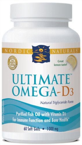 Nordic Naturals Ultimate Omega-D3, 1280mg Lemon - 60 solfgels | High-Quality Vitamins, Minerals & Supplements | MySupplementShop.co.uk