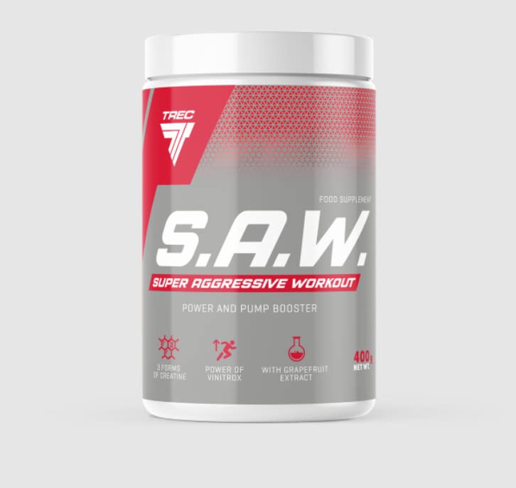 Trec Nutrition S.A.W. Powder, Blackcurrant Lemon - 400 grams | High-Quality Nitric Oxide Boosters | MySupplementShop.co.uk