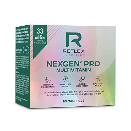 Reflex Nutrition Nexgen Pro Daily Vitamins Contains 33 Active Ingredients Inc Green Tea Extract (90 Caps) | High-Quality Vitamins & Minerals | MySupplementShop.co.uk