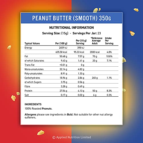 Fit Cuisine Peanut Butter Smooth 350g | High-Quality Health Foods | MySupplementShop.co.uk