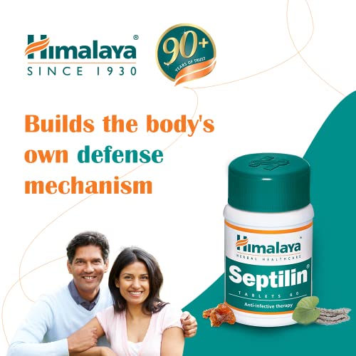 Himalaya SEPTILIN - Natural Immune System Booster Supplement For Colds and Allergies 100 Gluten-Free Tablets - Sports Nutrition at MySupplementShop by Himalaya