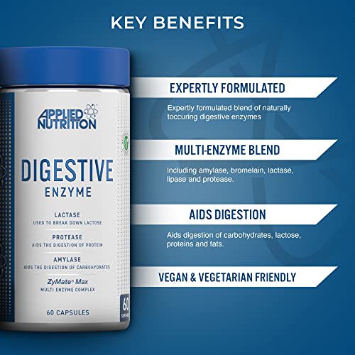 Applied Nutrition Digestive Enzyme 60Caps | High-Quality Digestive Enzyme | MySupplementShop.co.uk