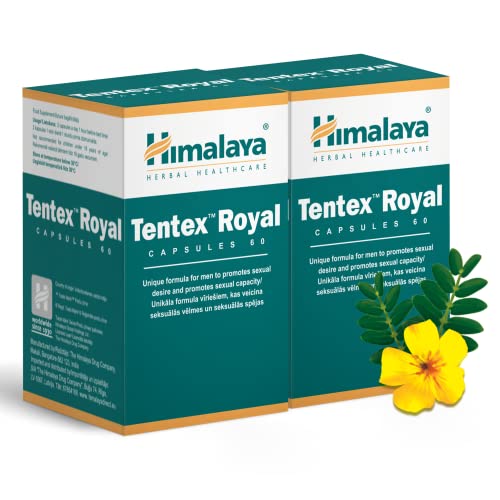 Himalaya Herbals Tentex Royal for Men 2 Bottles of 60 Capsules | High-Quality Ayurveda | MySupplementShop.co.uk