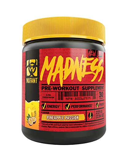 MUTANT Madness | Original Mutant Pre-Workout Powder| High-Intensity Workouts}| 30 Serving | 225 g (.83 lb) | Pineapple Passion | High-Quality Pre & Post Workout | MySupplementShop.co.uk