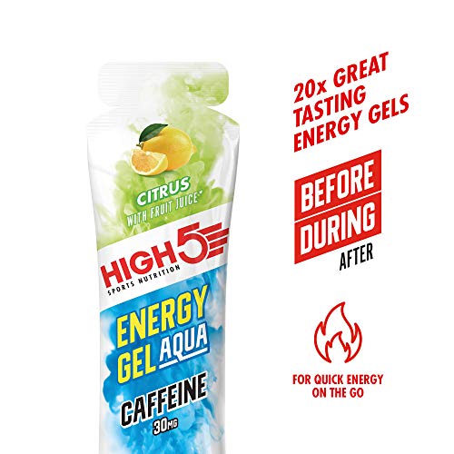 High 5 Energy Gel Aqua Citrus Caffeine 20x66g | High-Quality Sports Nutrition | MySupplementShop.co.uk