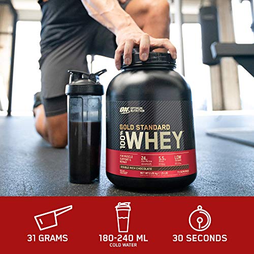 Optimum Nutrition Gold Standard 100% Whey 908g | High-Quality Sports Nutrition | MySupplementShop.co.uk