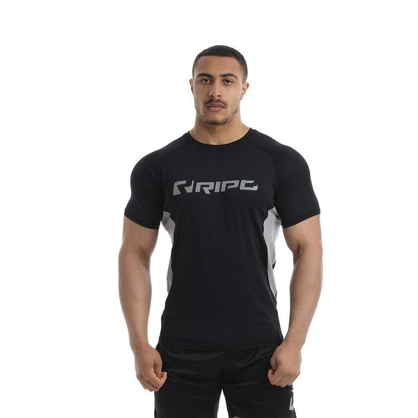 RIPT Contrast Performance T-Shirt S Black by Ript Performance at MYSUPPLEMENTSHOP.co.uk