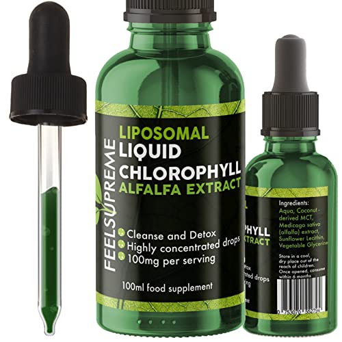 Feel Supreme Liposomal Liquid Chlorophyll 100ml | High-Quality Sports Nutrition | MySupplementShop.co.uk