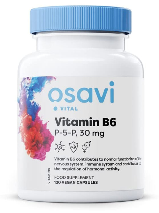 Osavi Vitamin B6 - P-5-P, 30 mg - 120 vegan caps - Vitamin B6 at MySupplementShop by Osavi