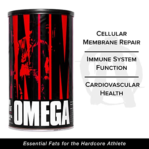 Universal Nutrition Animal Omega 3 6 Fish Oil Essential Fatty Acid Complete Supplement 30 Packets | High-Quality Supplement Shakers | MySupplementShop.co.uk