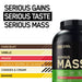 Optimum Nutrition Serious Mass Protein Powder High Calorie Mass Gainer with Vitamins Creatine and Glutamine | High-Quality Whey Proteins | MySupplementShop.co.uk