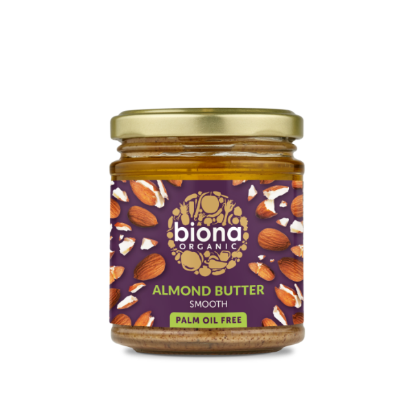 Biona Organic Smooth Almond Butter 170g | High-Quality Health Foods | MySupplementShop.co.uk