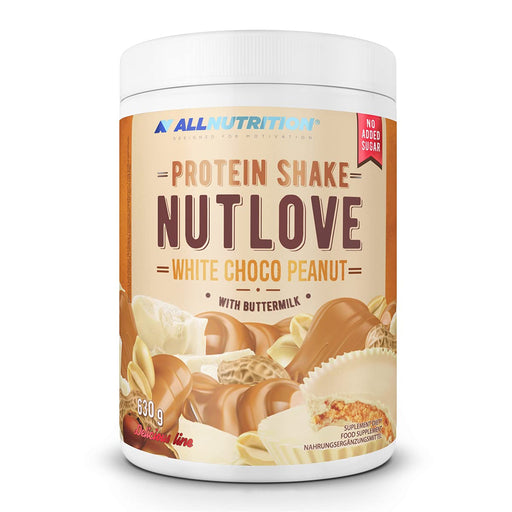 Allnutrition Nutlove Protein Shake, White Choco Peanut - 630 grams | High-Quality Protein | MySupplementShop.co.uk