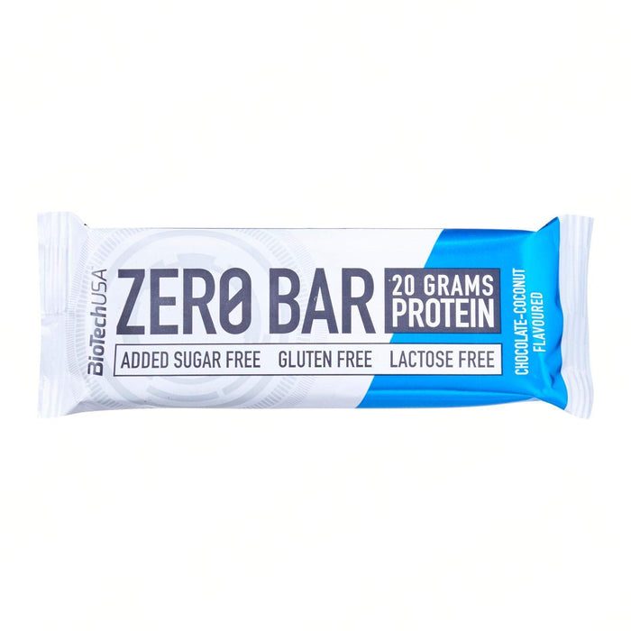 BioTechUSA Zero Bar, Chocolate Coconut - 20 x 50g | High-Quality Protein Bars | MySupplementShop.co.uk