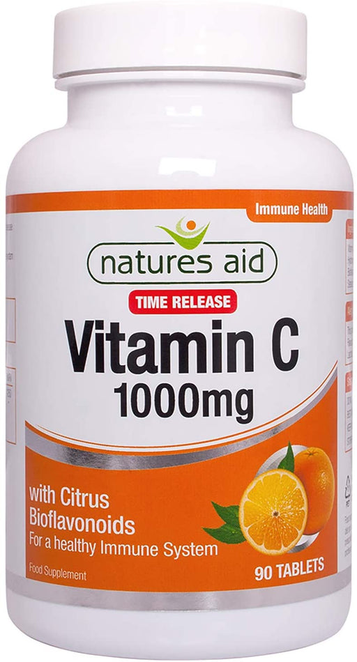 Natures Aid Vitamin C Time Release Citrus Tablets 1000mg 90 Capsules - Natures Aid at MySupplementShop by Natures Aid