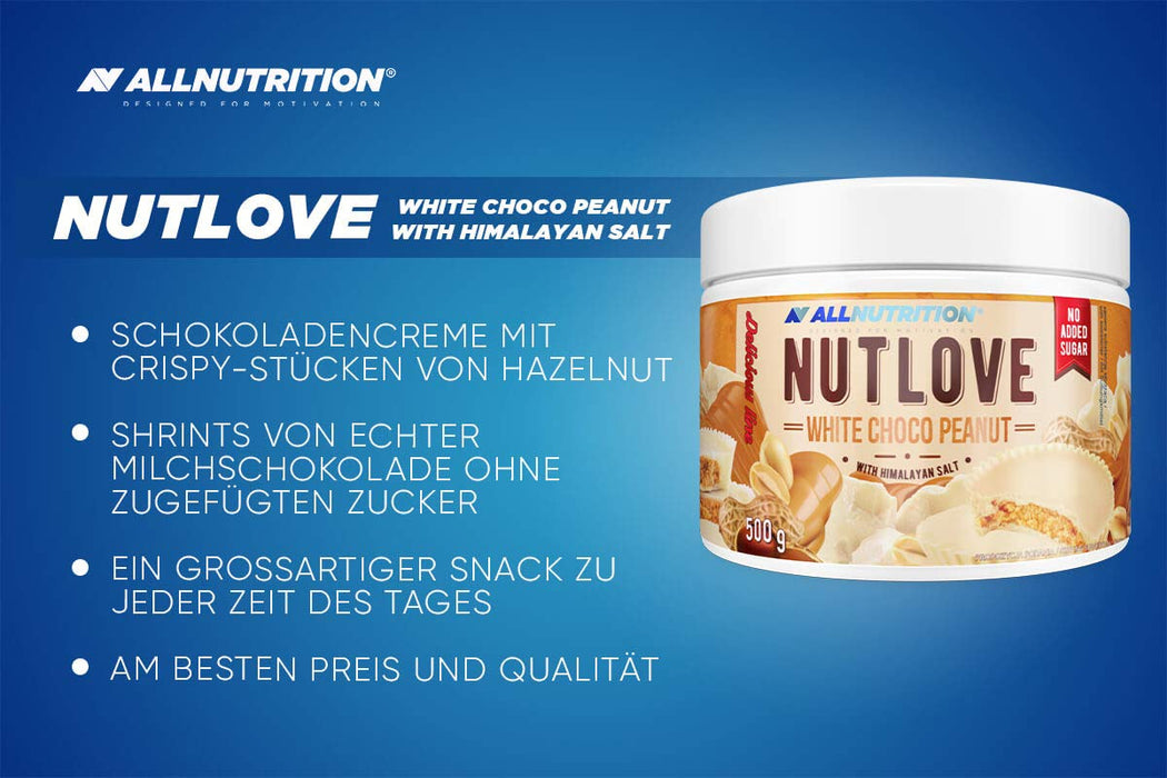 Allnutrition Nutlove, White Choco Peanut - 500g | High-Quality Combination Multivitamins & Minerals | MySupplementShop.co.uk