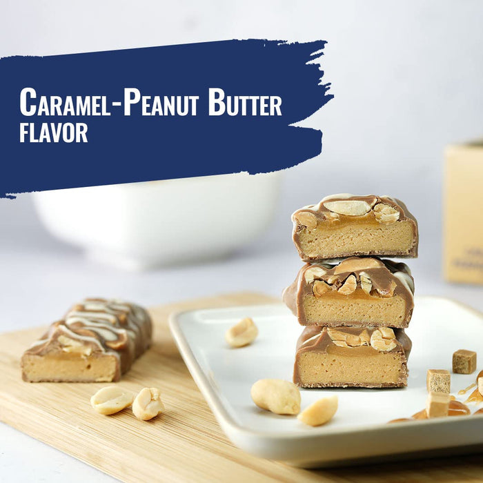 Weider Yippie! Nuts, Caramel-Peanut Butter - 12 bars (45 grams) | High-Quality Health Foods | MySupplementShop.co.uk