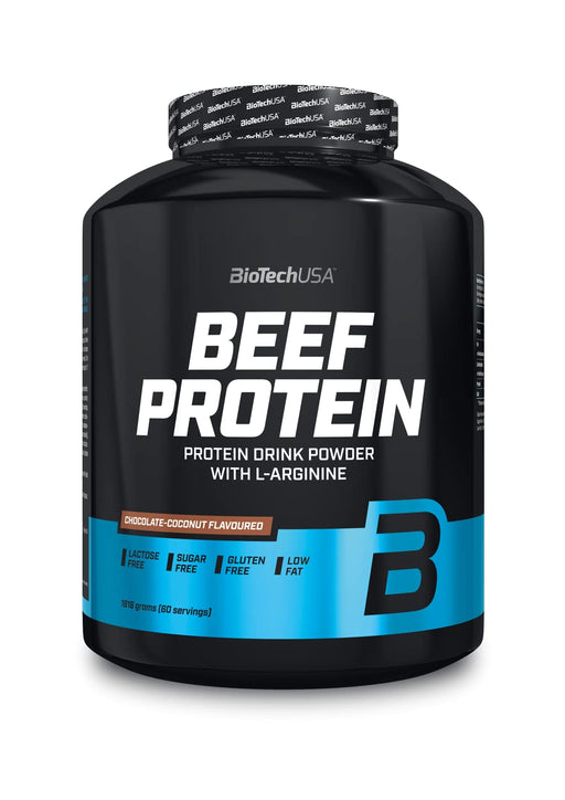 BioTechUSA Beef Protein, Strawberry - 1816 grams | High-Quality Protein | MySupplementShop.co.uk