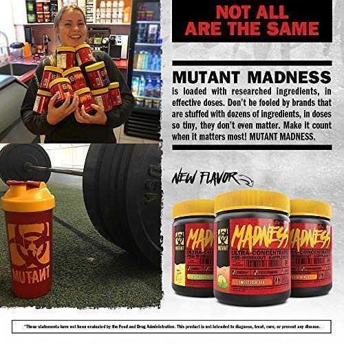 Mutant Madness 225g Sweet Iced Tea - Pre & Post Workout at MySupplementShop by Mutant