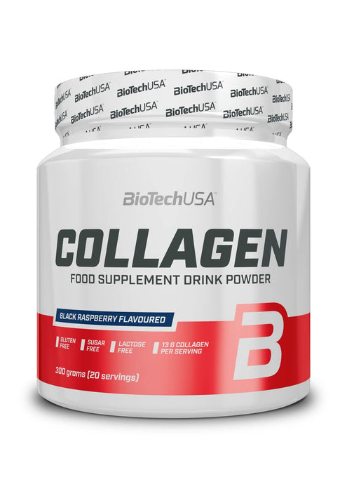 BioTechUSA Collagen, Black Raspberry - 300g | High-Quality Joint Support | MySupplementShop.co.uk