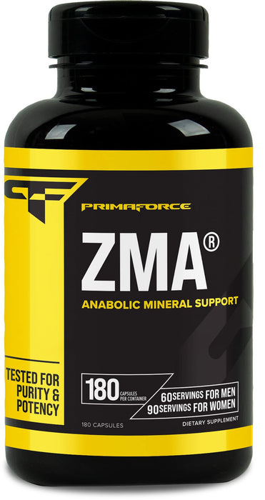 Primaforce ZMA - 180 vcaps | High-Quality Natural Testosterone Support | MySupplementShop.co.uk