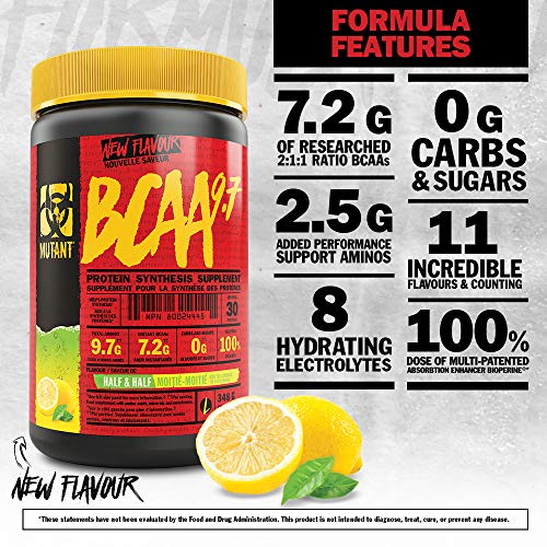 Mutant BCAA 9.7 348g Fuzzy Peach | High-Quality Amino Acids and BCAAs | MySupplementShop.co.uk