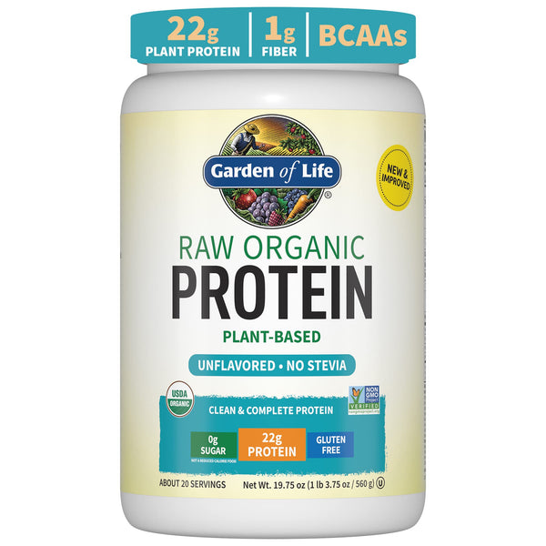 Garden of Life Raw Organic Protein, Unflavored - 560g - Protein at MySupplementShop by Garden of Life