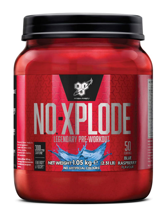 BSN NO Xplode, Blue Raz - 1000 grams | High-Quality Nitric Oxide Boosters | MySupplementShop.co.uk