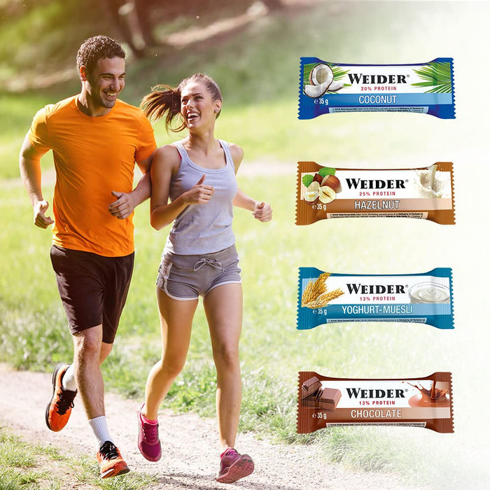 Weider Carbohydrate & Protein Bar, Yoghurt-Muesli - 24 bars | High-Quality Health Foods | MySupplementShop.co.uk