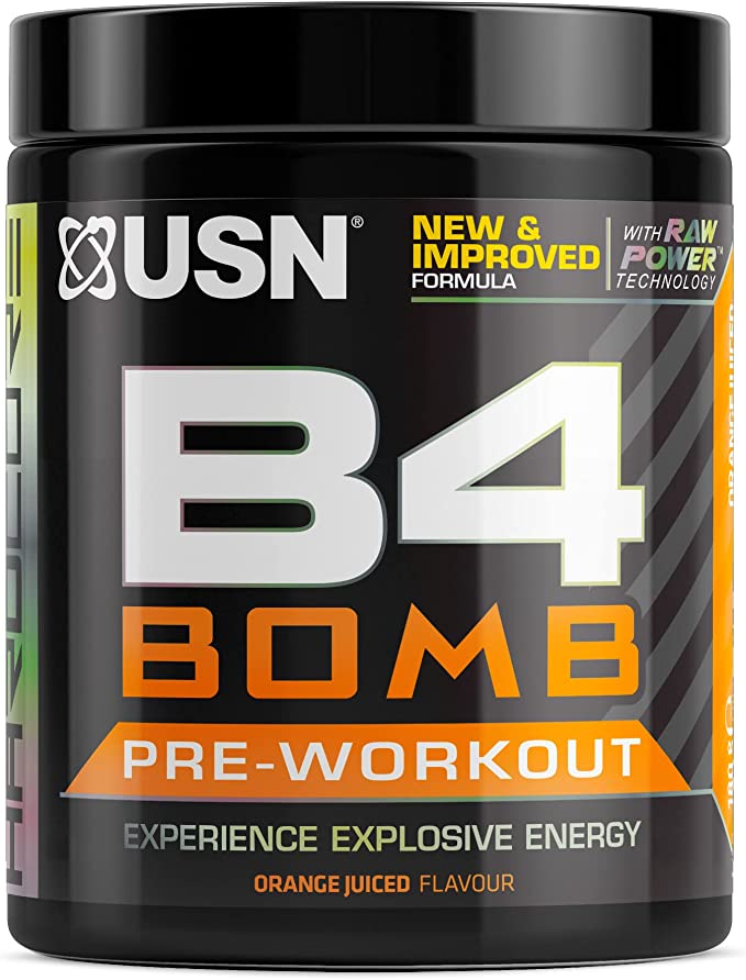 USN B4 Bomb 180g Orange Juiced | High-Quality Sports Nutrition | MySupplementShop.co.uk