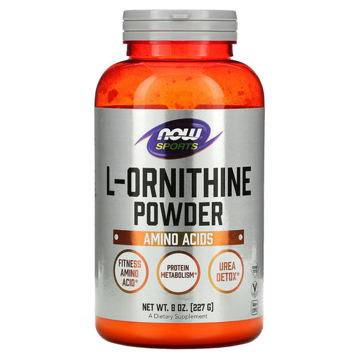 NOW Foods L-Ornithine, Pure Powder - 227g | High-Quality Amino Acids and BCAAs | MySupplementShop.co.uk