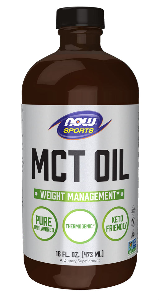 NOW Foods MCT Oil, Pure Liquid - 473 ml. - Slimming and Weight Management at MySupplementShop by NOW Foods