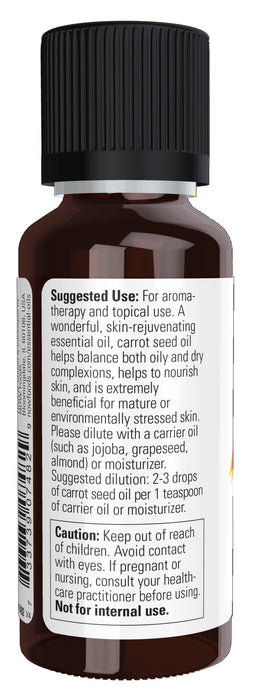 NOW Foods Essential Oil, Carrot Seed Oil - 30 ml. | High-Quality Sports Supplements | MySupplementShop.co.uk