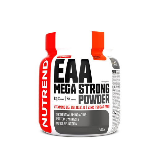 Nutrend EAA Mega Strong Powder, Orange + Apple - 300 grams | High-Quality Amino Acids and BCAAs | MySupplementShop.co.uk