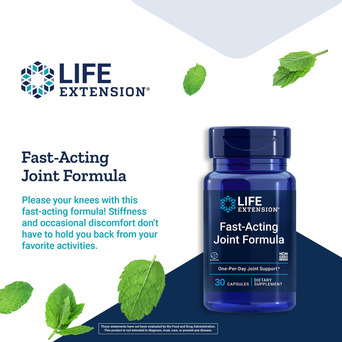 Life Extension Fast-Acting Joint Formula - 30 caps | High-Quality Combination Multivitamins & Minerals | MySupplementShop.co.uk