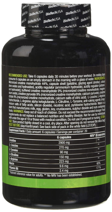 BioTechUSA Creator - 120 caps | High-Quality Creatine Supplements | MySupplementShop.co.uk