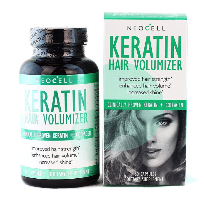 NeoCell Keratin Hair Volumizer - 60 caps | High-Quality Health and Wellbeing | MySupplementShop.co.uk