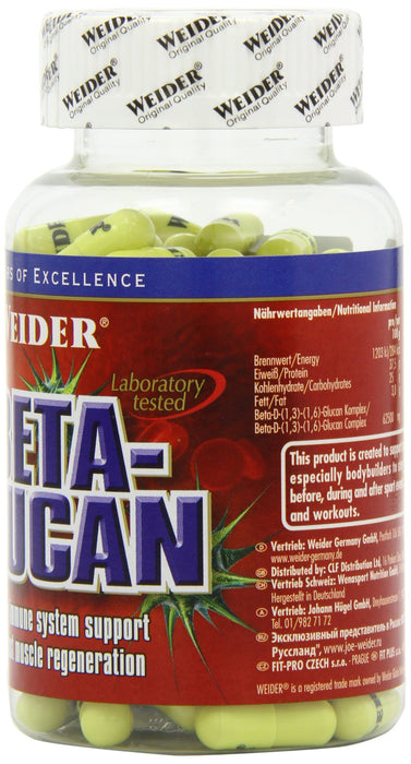 Weider Beta-Glucan - 120 caps | High-Quality Health and Wellbeing | MySupplementShop.co.uk