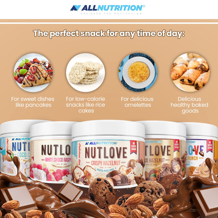 Allnutrition Nutlove, Crunch - 500g | High-Quality Sandwich Spreads | MySupplementShop.co.uk