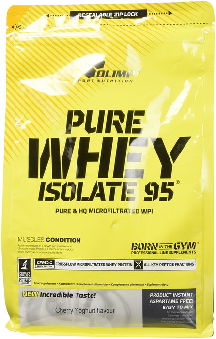 Olimp Nutrition Pure Whey Isolate 95, Cherry Yoghurt - 600 grams | High-Quality Protein | MySupplementShop.co.uk