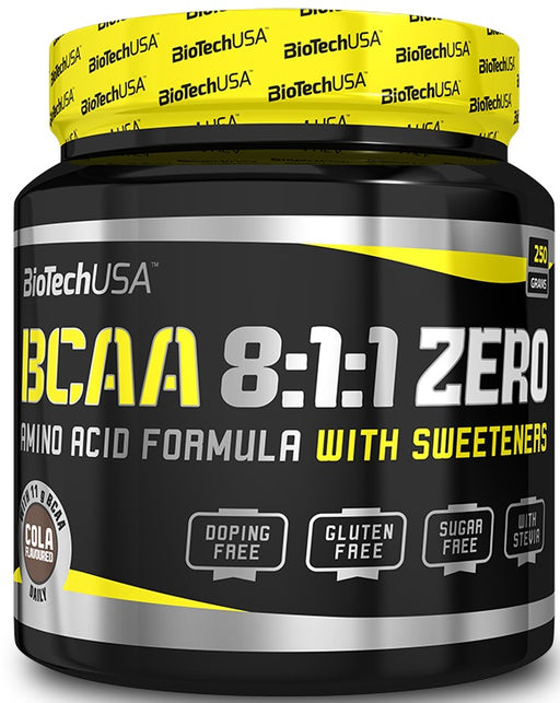 BioTechUSA BCAA 8:1:1 Zero, Blue Raspberry - 250 grams | High-Quality Amino Acids and BCAAs | MySupplementShop.co.uk