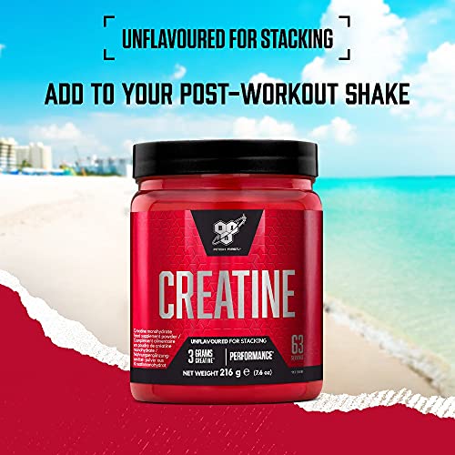 BSN DNA Creatine Monohydrate Powder Sports Nutrition Unflavoured 216g 63 Servings - Creatine Powder at MySupplementShop by BSN