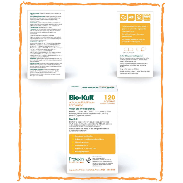 Bio-Kult Advanced Multi-Strain Formula 120 Capsules - Health and Wellbeing at MySupplementShop by Bio-Kult