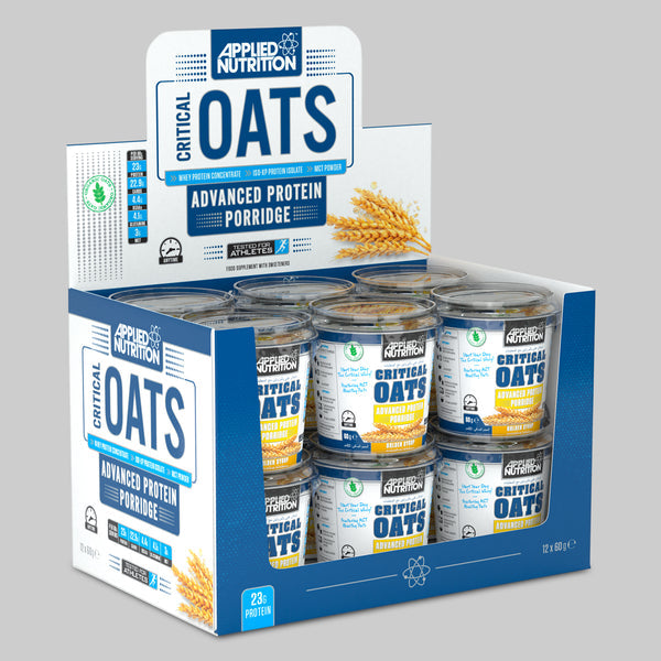 Applied Nutrition Critical Oats Protein Porridge 12 x 60g | High-Quality Health Foods | MySupplementShop.co.uk