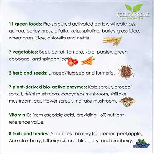 Feel Supreme Supreme Greens 300g - Sports Nutrition at MySupplementShop by Feel Supreme